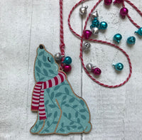 Hanging Wooden Christmas Decorations - Gonk, Polar Bear, Reindeer, Robin